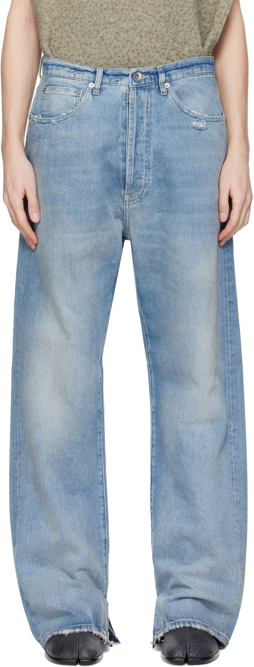 Джинси Maison Margiela Maison Margiela Buckle Jeans Синій | S50LA0238 S30383