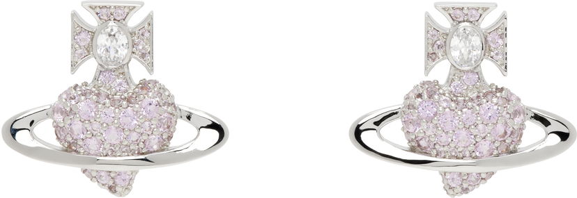 Сережки Vivienne Westwood Vivienne Westwood Agnatha Orb Crystal Earrings Рожевий | 6201036H-02P621-