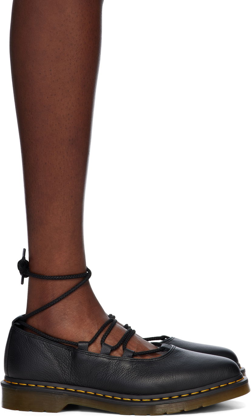Догляд за взуттям Dr. Martens Dr. Martens Elphie II Virginia Leather Ballet Loafers чорний | 40683001