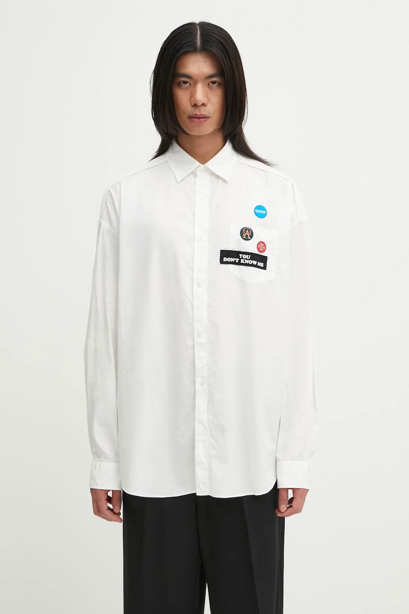 Сорочка UNDERCOVER Undercover Relaxed Shirt білий | UP2E4401