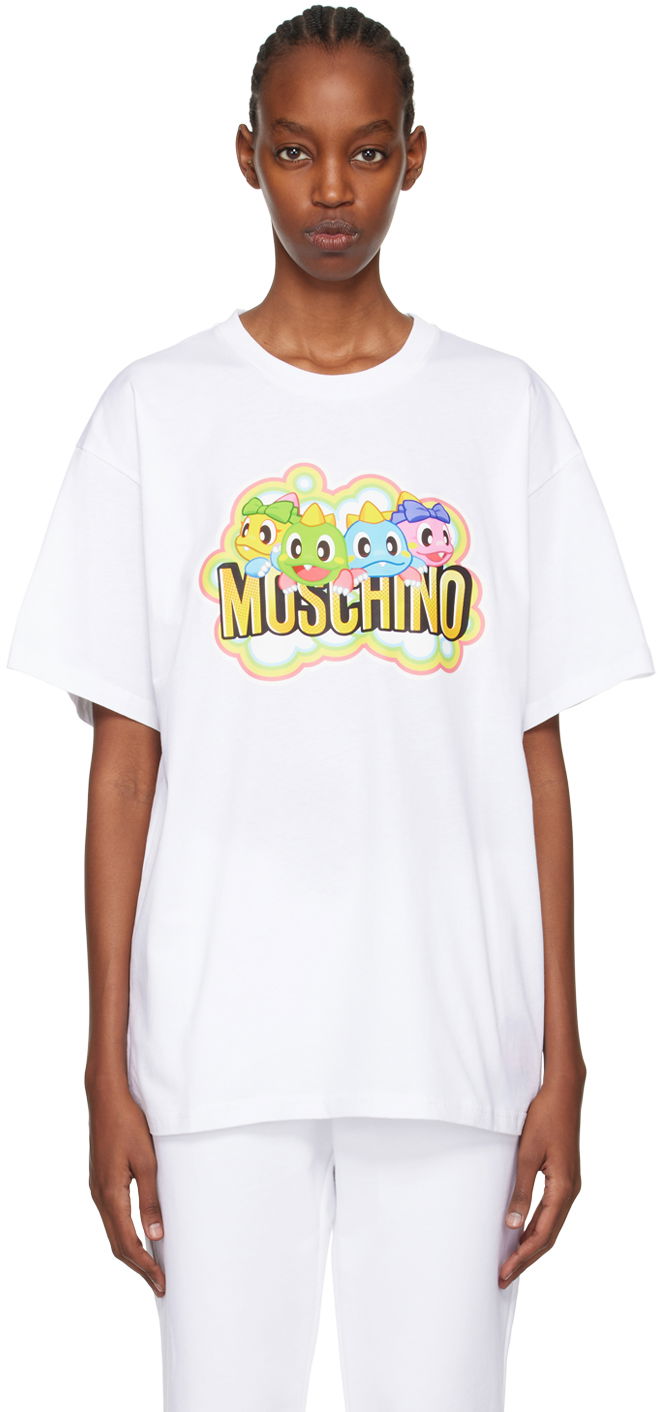 Футболка Moschino Puzzle Bobble T-Shirt білий | 0799 1041 A1001