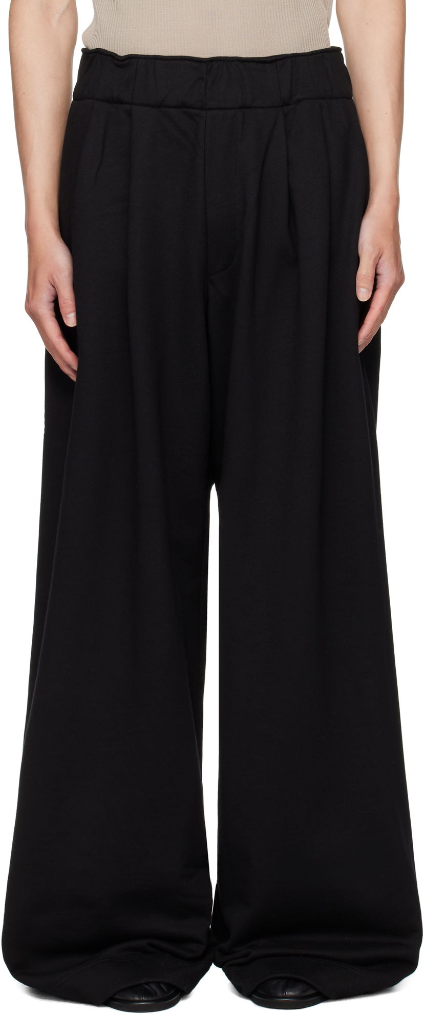 Спортивні штани Dries Van Noten Dries Van Noten Pleated Sweatpants чорний | 252-021143-2611