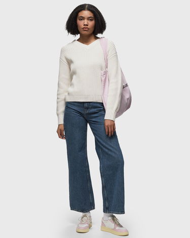Cветр Samsoe Samsoe Samsøe & Samsøe SARAILA V-Neck Sweater білий | F24100055-SOLITARY-STAR, 3