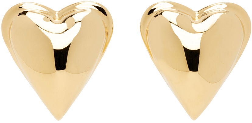 Сережки Alaïa Heart Earrings Металік | AA2B068LA011
