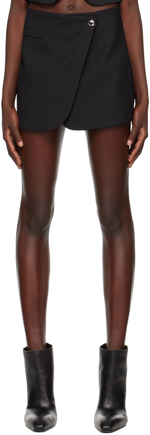 Спідниця Coperni Coperni Tailored Wrap Miniskirt чорний | COPJ24106