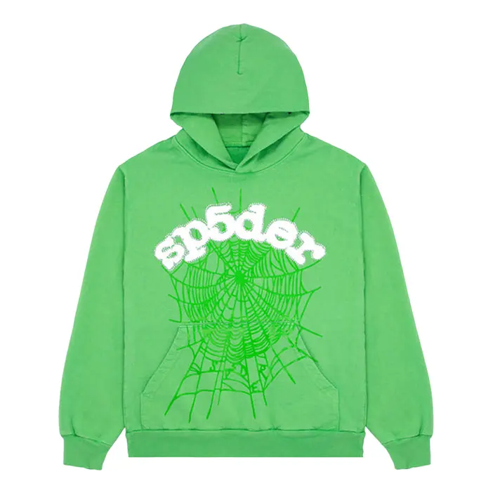 Світшоти Sp5der Sp5der Web Hoodie Зелений | SP5-8D-WEB-SLG