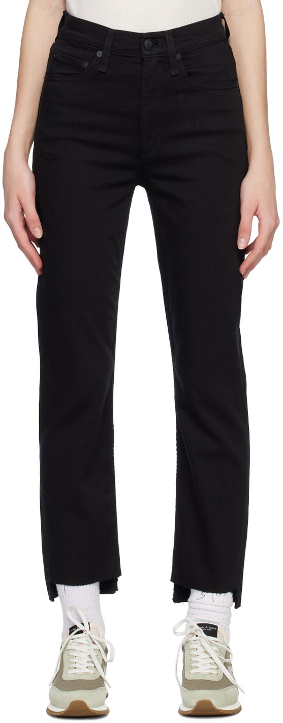 Джинси rag & bone Wren Straight Leg Jeans чорний | WDD23S2913N5BN