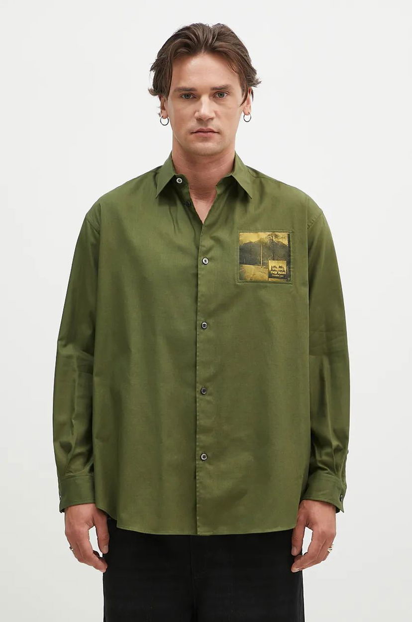 Сорочка UNDERCOVER Relaxed Shirt Зелений | UC2D4401.3