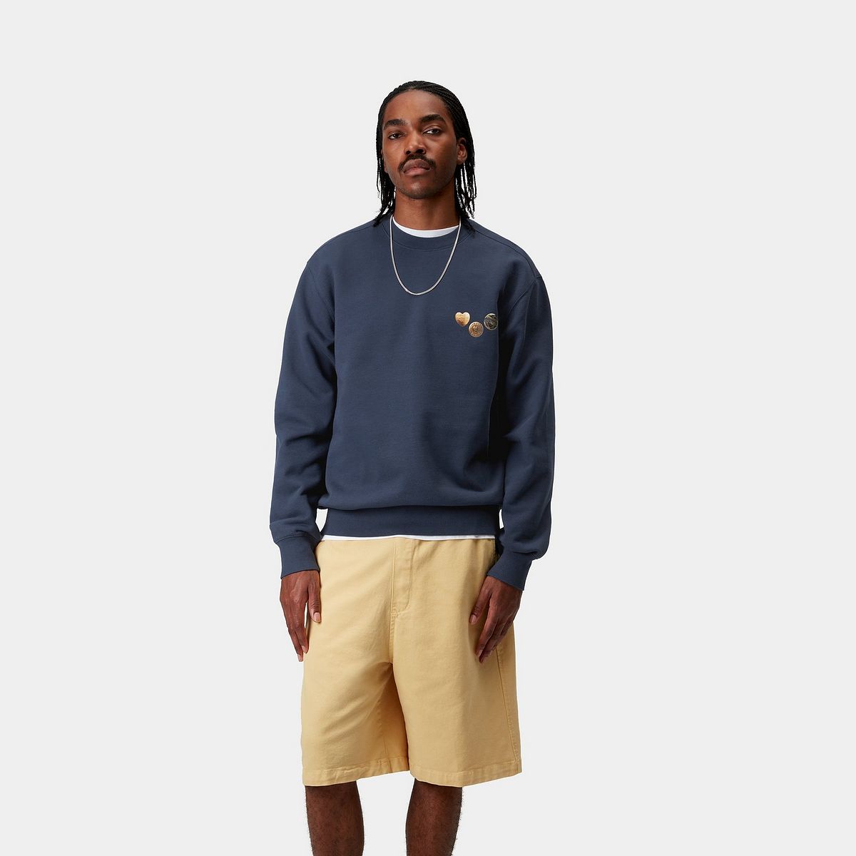 Cветр Carhartt WIP Carhartt WIP Button Sweatshirt темно-синій | I034730_5, 0