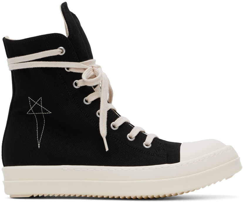 Одяг Rick Owens DRKSHDW Black Porterville Sneaks Sneakers чорний | DU02D2800 DOEM9