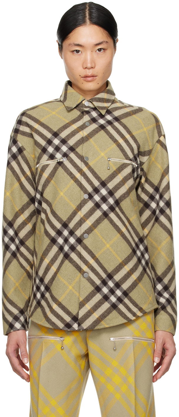 Куртка Burberry Check Jacket бежевий | 8076470