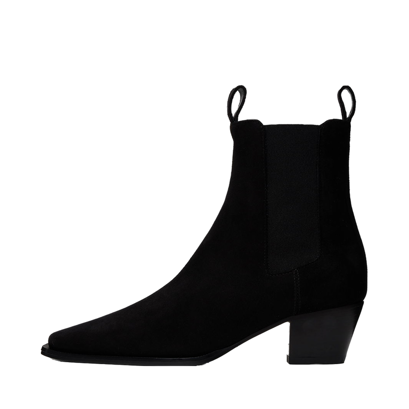 Кросівки та взуття TOTEME The City Suede Chelsea Boots чорний | 234-WLGSE074-LE0012