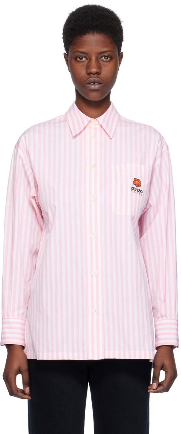 Сорочка KENZO Paris Boke Flower Crest Shirt Рожевий | FE52CH0919LM