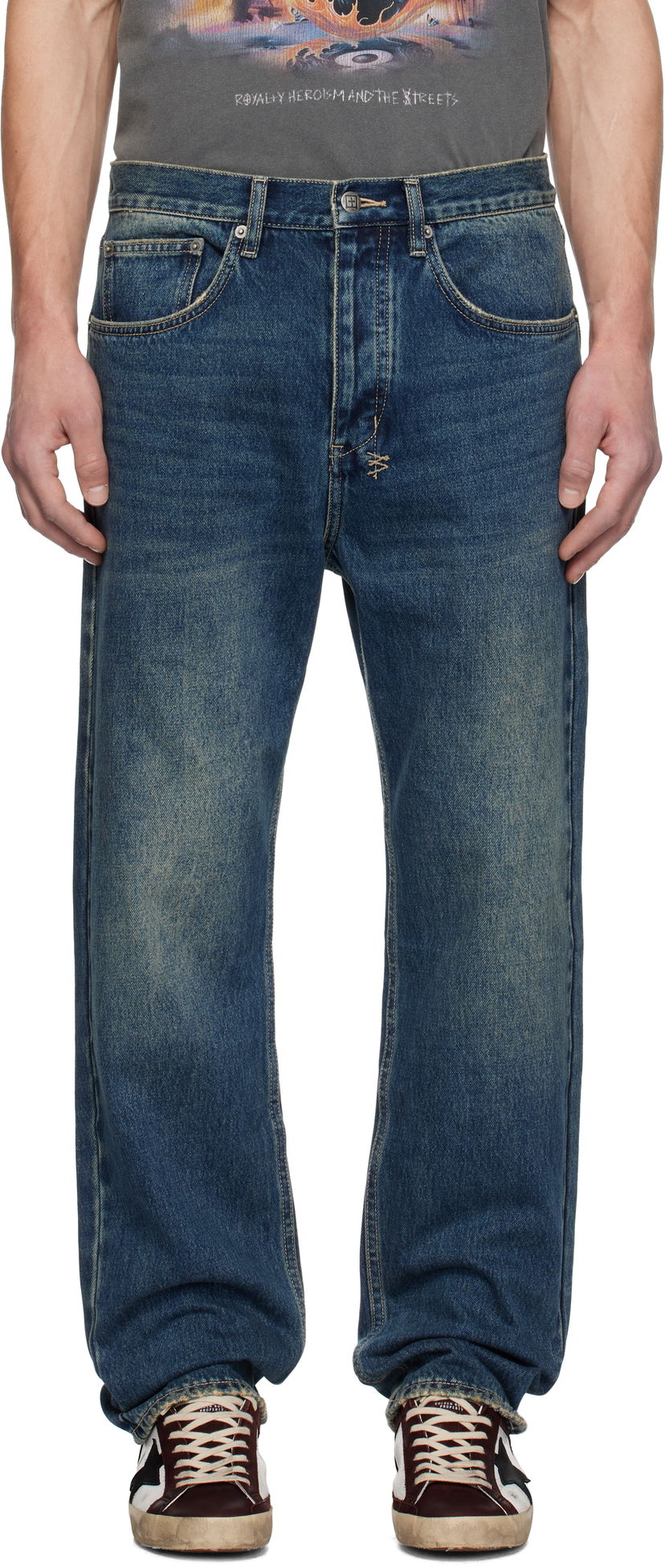 Джинси Ksubi Ksubi Anti K Gasoline Jeans Синій | MPS25DJ017