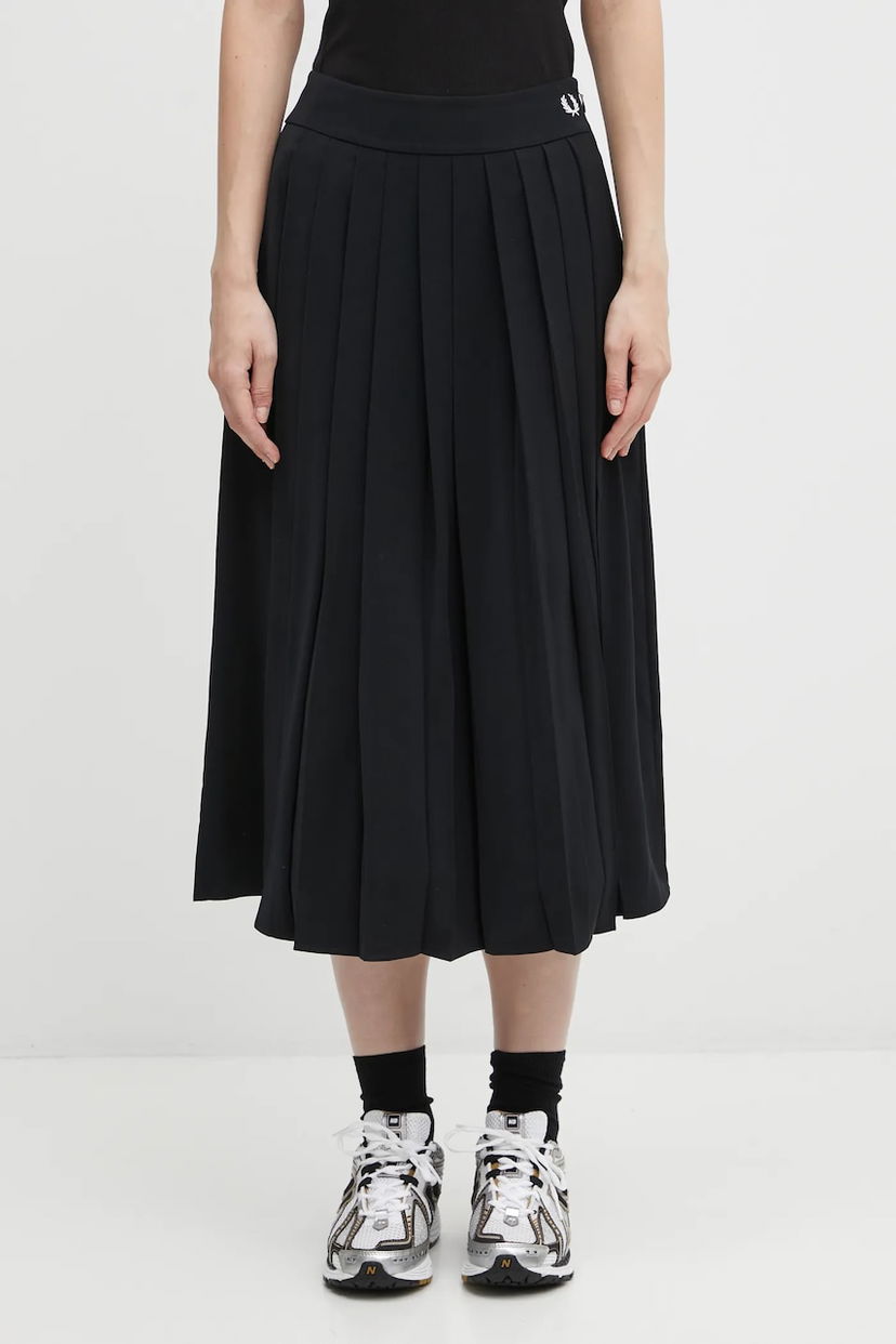 Спідниця Fred Perry Pleated Midi Skirt чорний | E1106