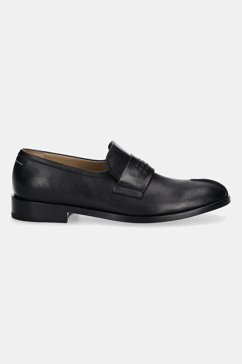 Кросівки та взуття Maison Margiela MM6 Maison Margiela Tabi Leather Loafers чорний | S59WR0096.P5000.T8013
