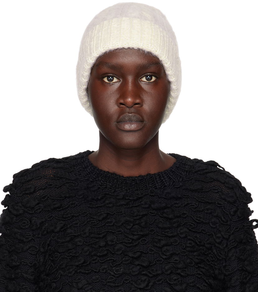Шапка Cecilie Bahnsen Imogen Knit Beanie бежевий | 2.22KNI40004