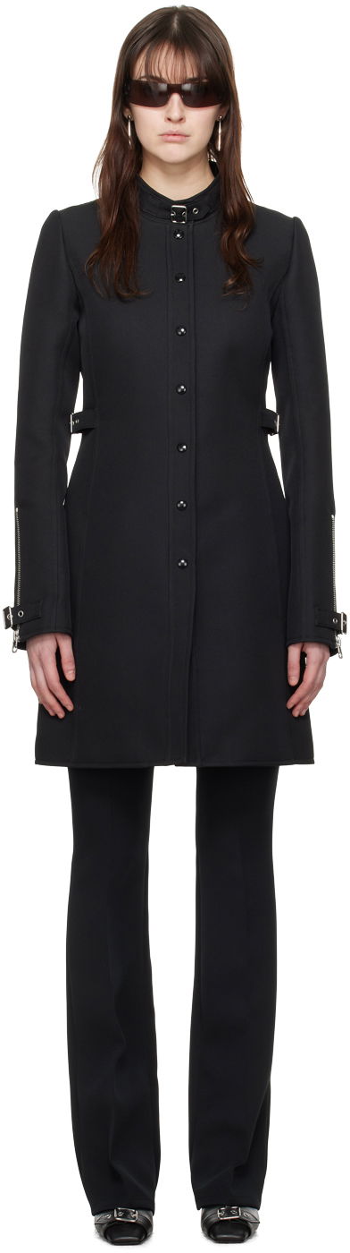 Пальто Courrèges Buckle Detail Coat чорний | 124CMA137PL0077