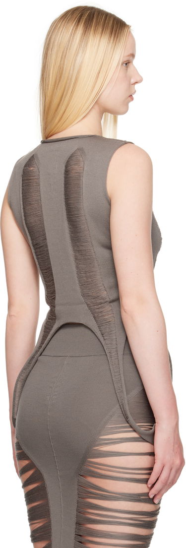 Безрукавка Rick Owens Rick Owens Hollywood Tanja Destroyed Tank Top Сірий | RO01E7615 KGRIDM, 2