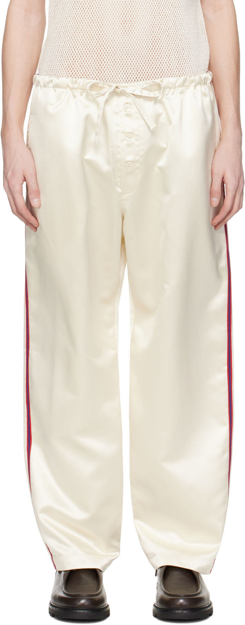 Спортивні штани Bode Bode Redtail Pyjama Pants білий | MRS25BT028