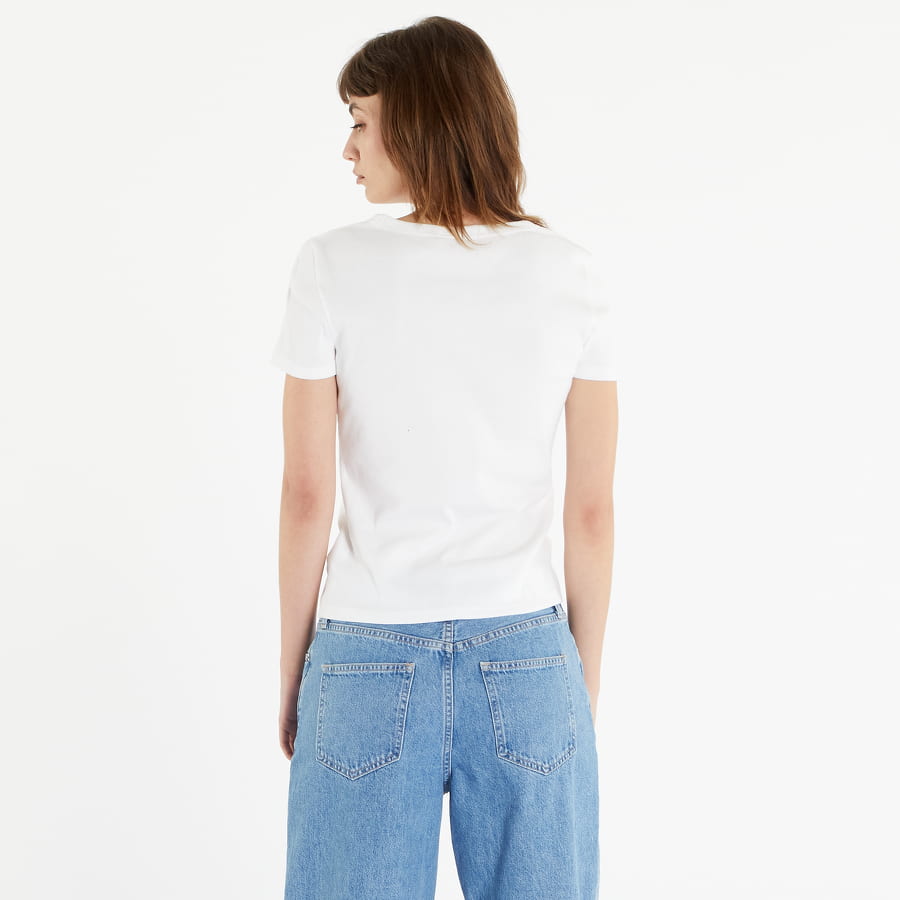 Футболка GAP V-SS Rib Tee V2 Global білий | 635864-01, 1